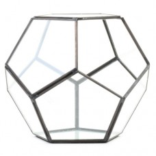 Koyal Wholesale Pentagon Geometric Table Glass Terrarium   